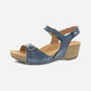 Tricia Blue Milled Burnished