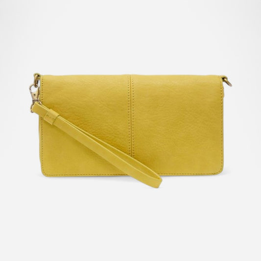 Everly Organizer Flap Crossbody Yellow
