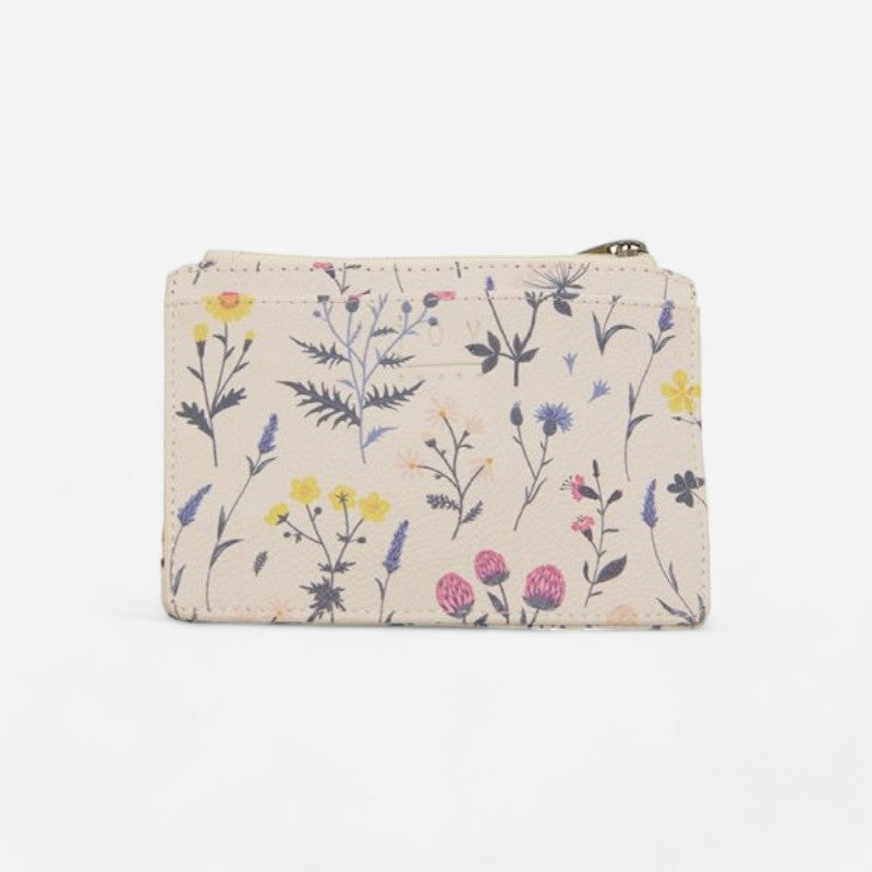 Penny Printed Mini Travel Wallet White Multi Floral