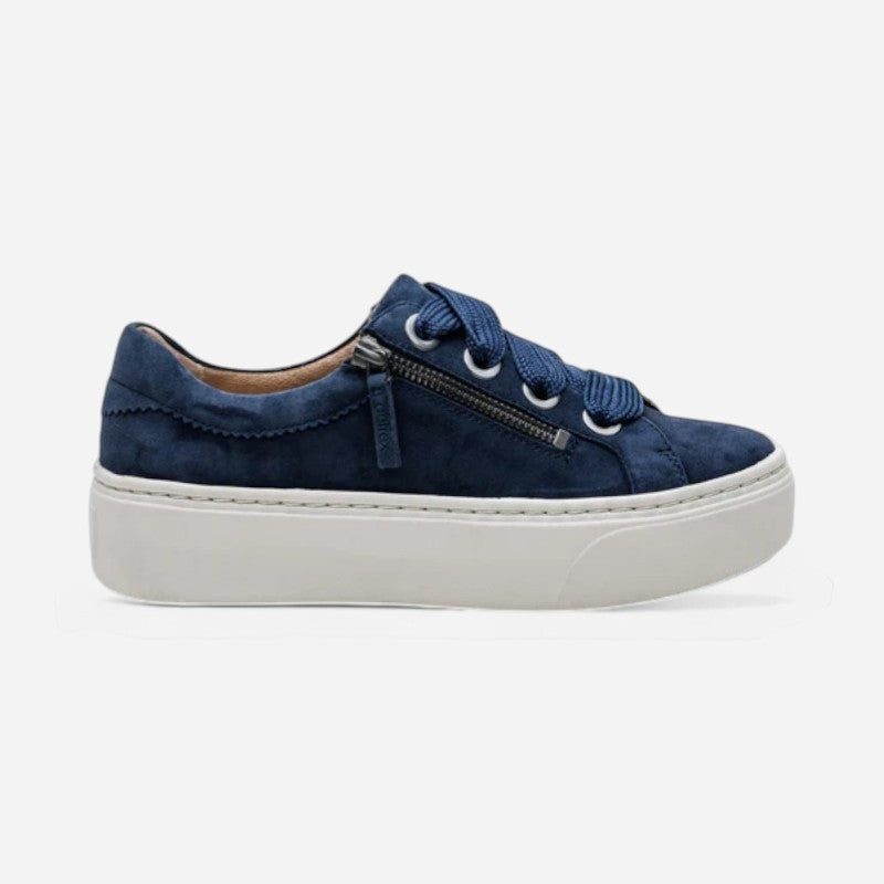 Aubrey Platform Lace Up Navy