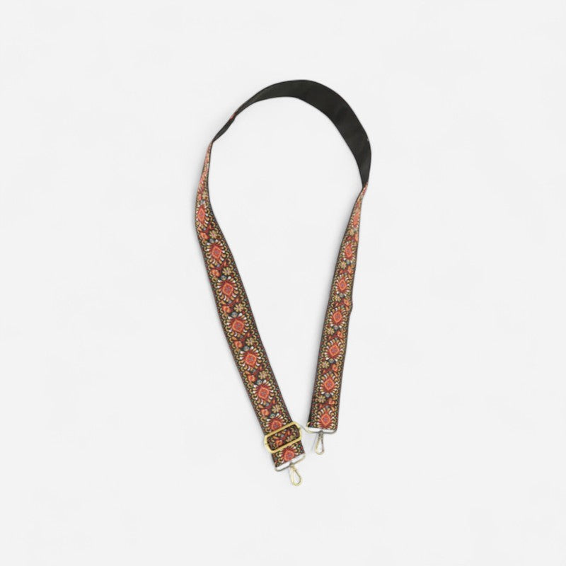 Joy Susan 2" Folk Medallion Embroidered Guitar Strap