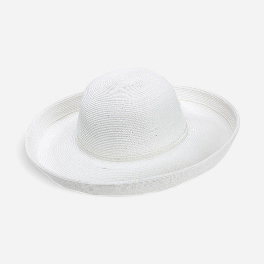 SunNSand Accessories Tropical Classic Sewn Hat Paper Braid W/Self Trim