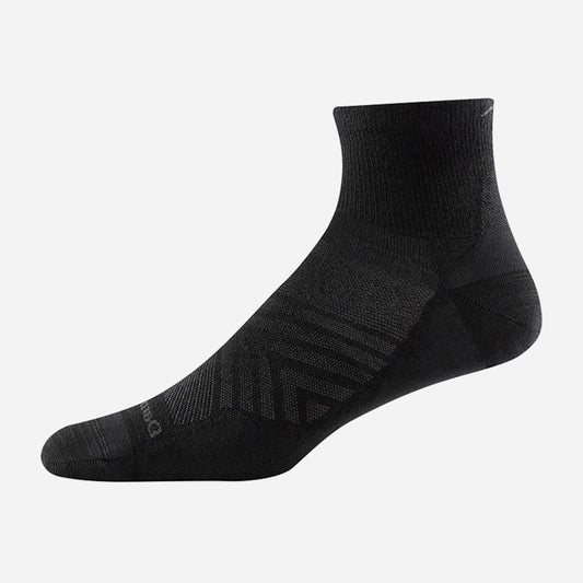 Men's Run 1/4 Ultra Lightweight With Cushion Black