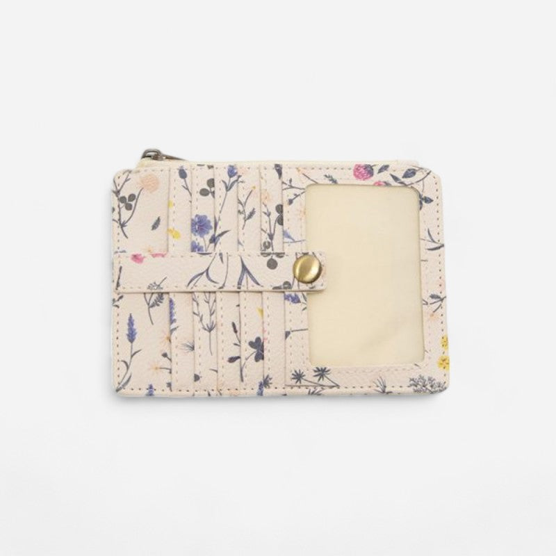 Penny Printed Mini Travel Wallet White Multi Floral