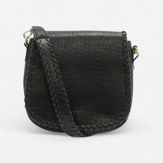 Joy Susan Annie Whipstitch Saddle Convertible Crossbody