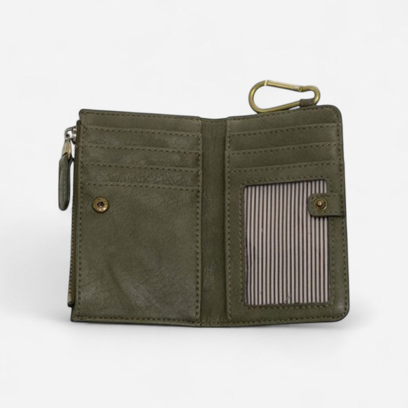 Joy Susan Bobbie Bifold Wallet w/Carabiner