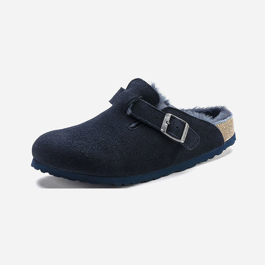Birkenstock Boston Shearling Suede Leather