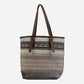 Myra Tote Bag Beige Tribal Patterned