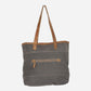 Myra Objet D`Art Leather Strip Tote