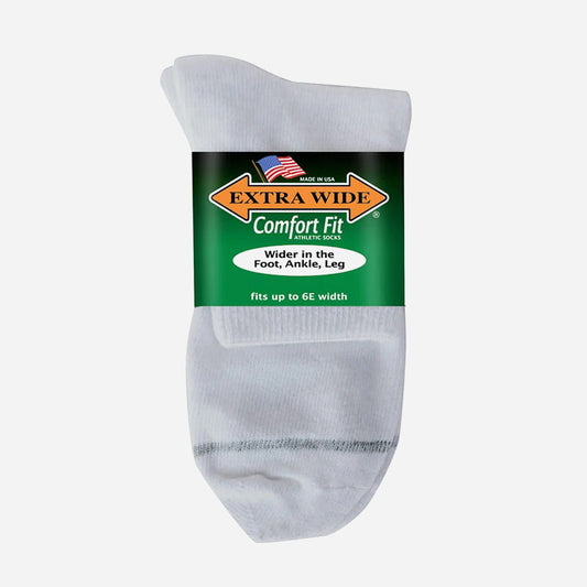 Extra Wide Sock Loose Fit Quarter Size
